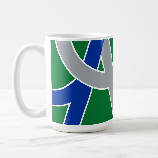 Taza De Café Bandera de Albany, Oregón (Izquierda)