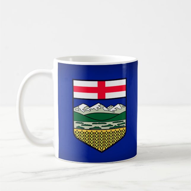 Taza De Café Bandera de Alberta - CANADÁ (Izquierda)