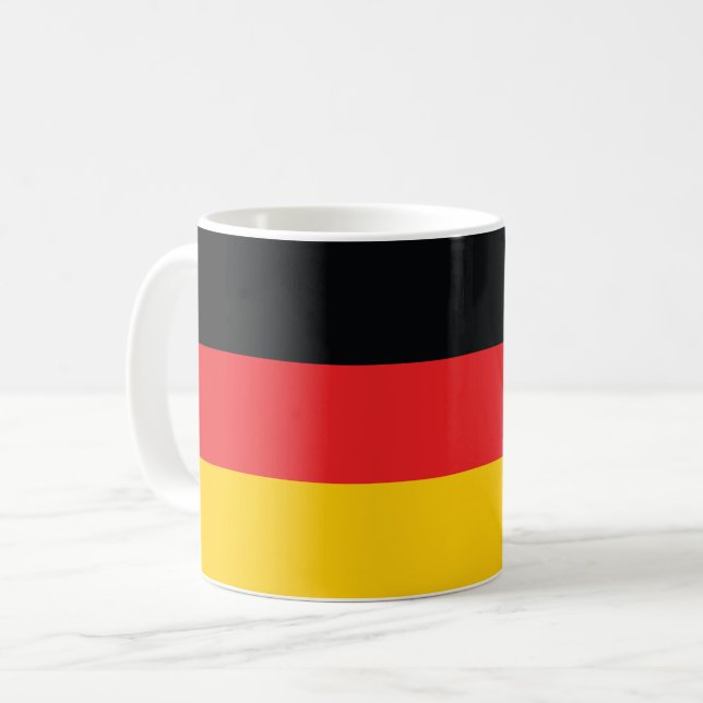 Taza De Café Bandera de Alemania (Anverso izquierdo)