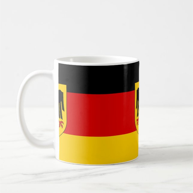 Taza De Café Bandera de Alemania - Bundesdienstflagge (Izquierda)