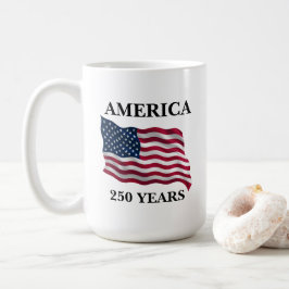 Taza De Café Bandera de América 250 Años