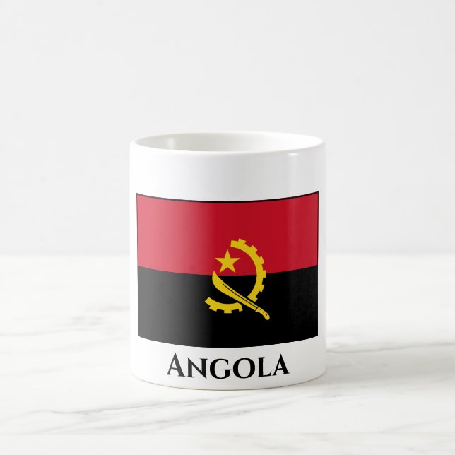 Taza De Café Bandera de Angola (Centro)