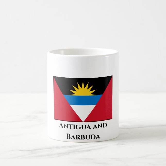 Taza De Café Bandera de Antigua y Barbuda (Centro)