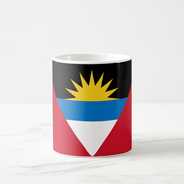 Taza De Café Bandera de Antigua y Barbuda (Centro)