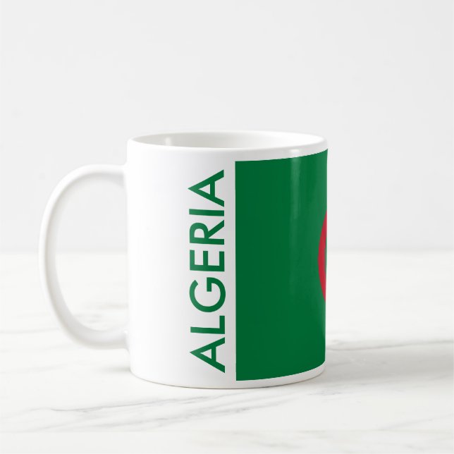TAZA DE CAFÉ BANDERA DE ARGELIA (Izquierda)