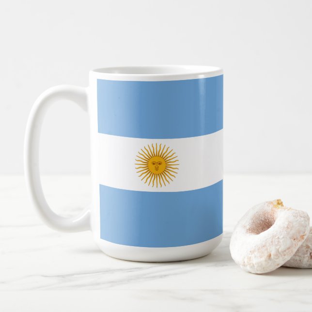 Taza De Café Bandera de Argentina (Con donut)
