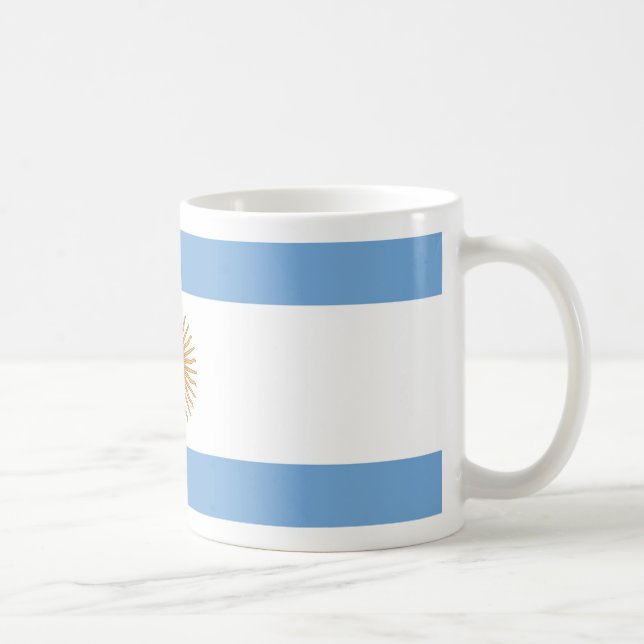 Taza De Café Bandera de Argentina (Derecha)