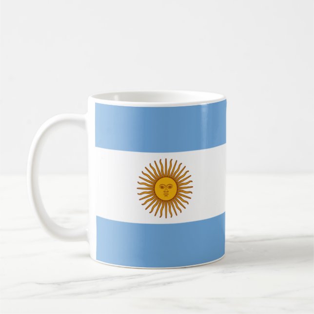Taza De Café Bandera de Argentina (Izquierda)