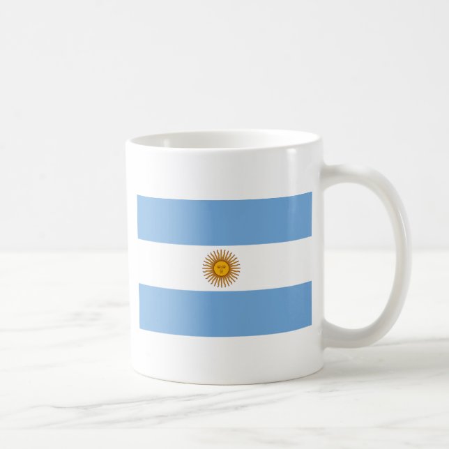 Taza De Café Bandera de Argentina - Bandera de Argentina (Derecha)
