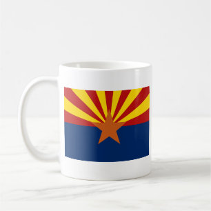 Taza De Café Bandera de Arizonia + taquilla de mapa