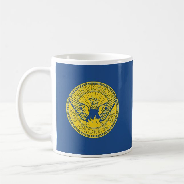 Taza De Café Bandera de Atlanta, Georgia Coffee Mug (Izquierda)