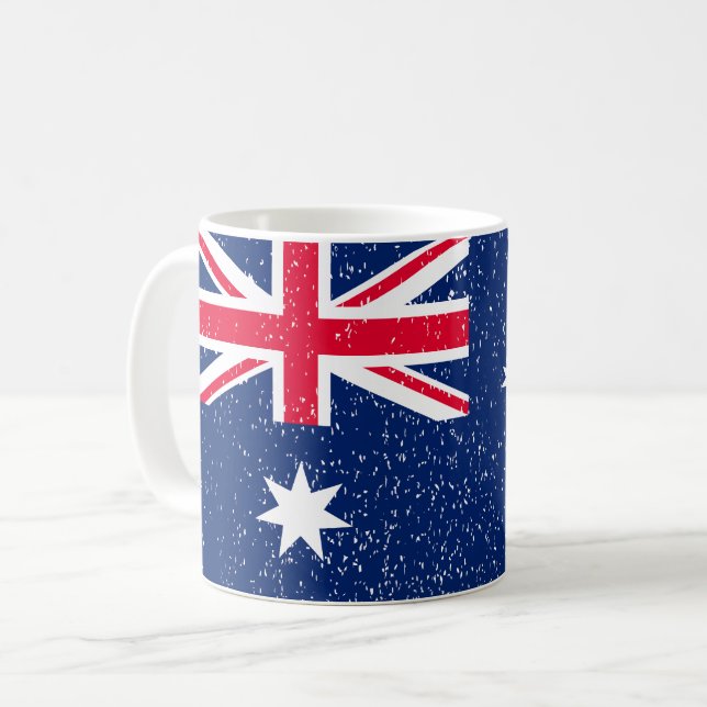 Taza De Café Bandera de Australia, añada (Anverso izquierdo)