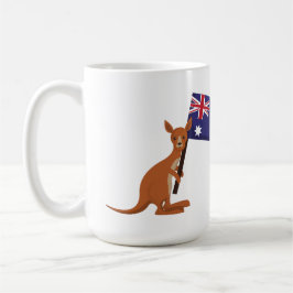 Taza De Café bandera de australia canguro
