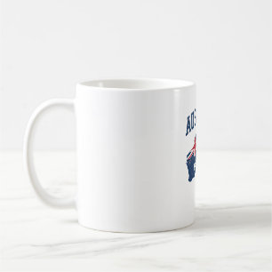 Taza De Café Bandera de Australia Mapa Gráfico Antiguo Deterior