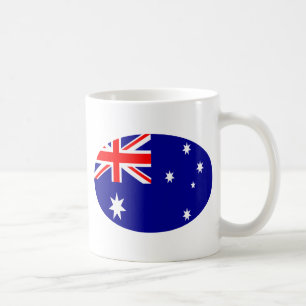 Taza De Café Bandera de Australia Oval the MUSEUM Zazzle Gifts