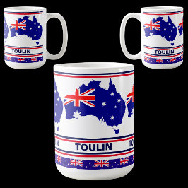 Taza De Café Bandera de Australia personalizada