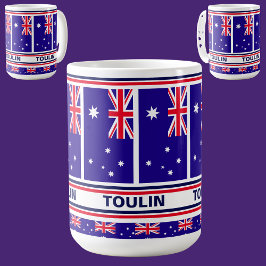 Taza De Café Bandera de Australia personalizada