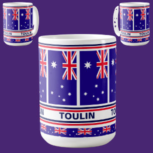 Taza De Café Bandera de Australia personalizada