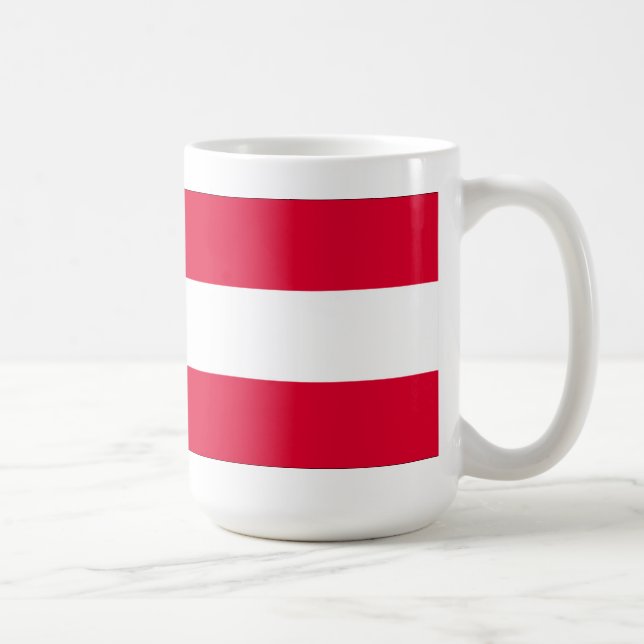 Taza De Café Bandera de Austria (Derecha)