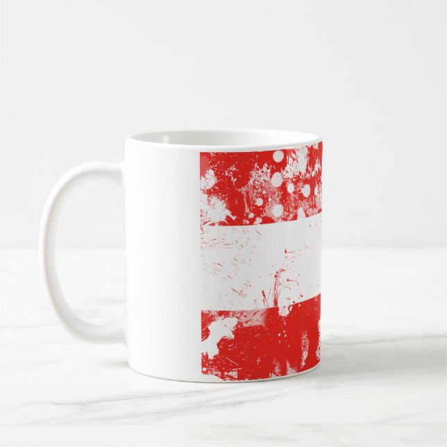 Taza De Café Bandera de Austria (Izquierda)