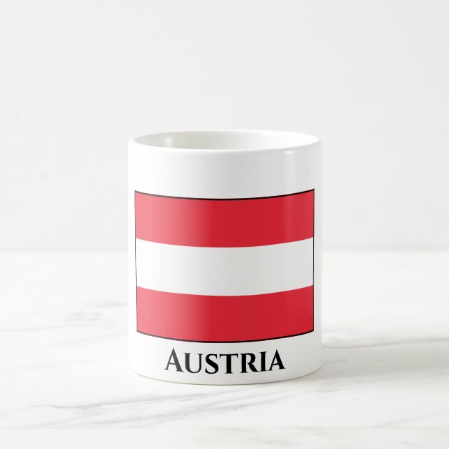Taza De Café Bandera de Austria (austriaca) (Centro)