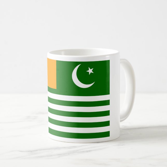 Taza De Café Bandera de Azad Kashmir (Anverso derecho)
