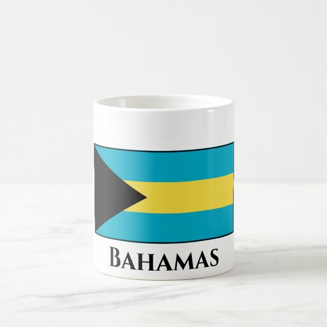Taza De Café Bandera de Bahamas (Centro)