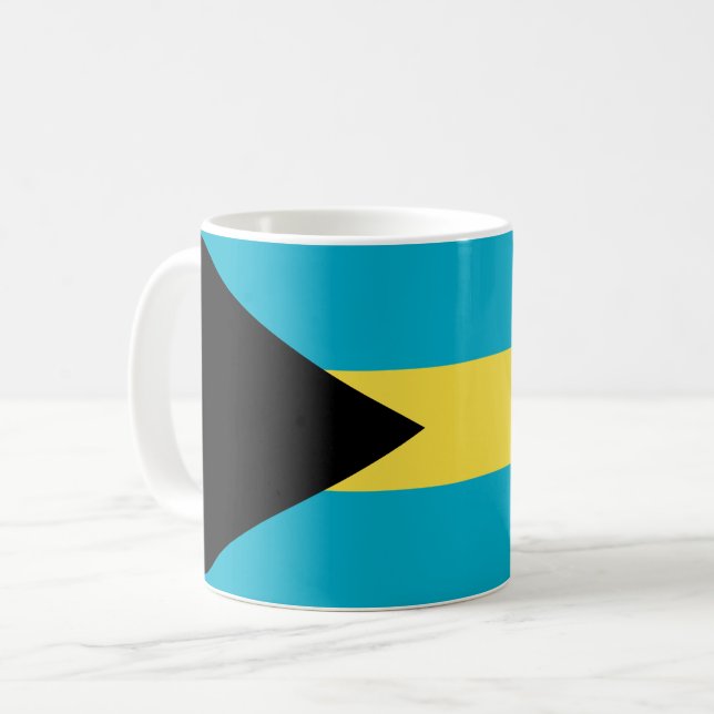 Taza De Café Bandera de Bahamas (Anverso izquierdo)
