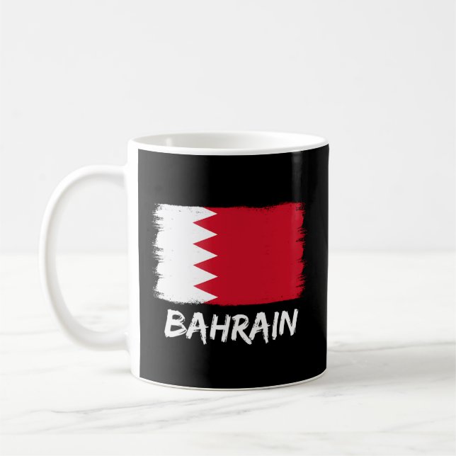 Taza De Café Bandera de Bahréin (Izquierda)