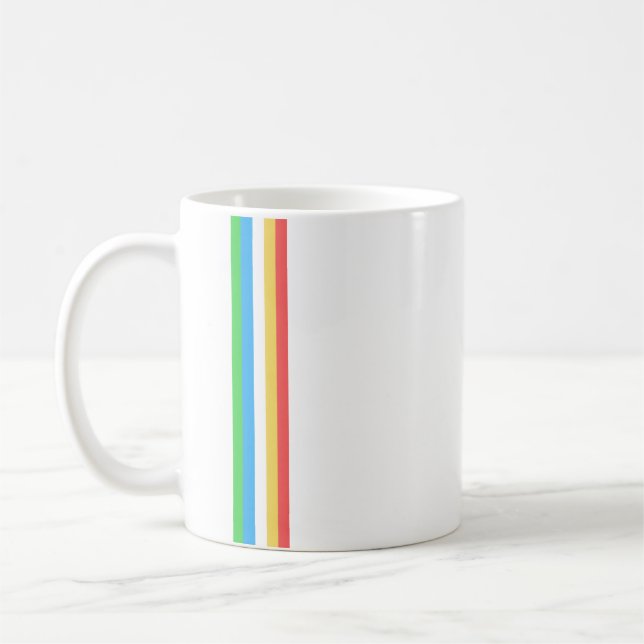 Taza De Café Bandera de bandas de orgullo de discapacidad (Izquierda)