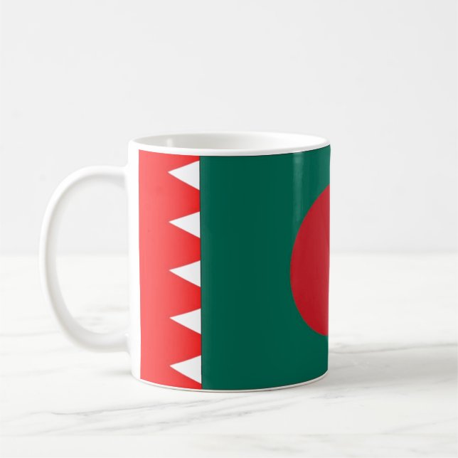 Taza De Café Bandera de Bangladesh Mug (Izquierda)