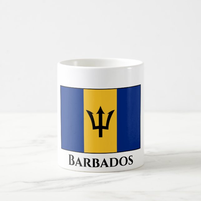 Taza De Café Bandera de Barbados (Centro)