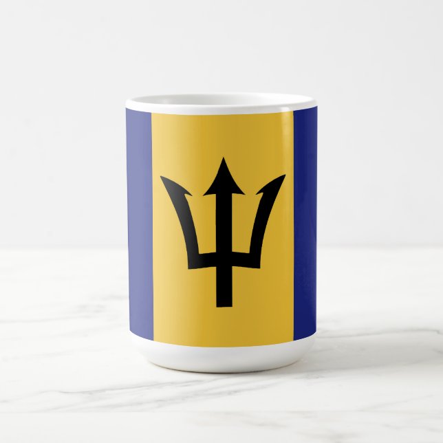 Taza De Café Bandera de Barbados (Centro)