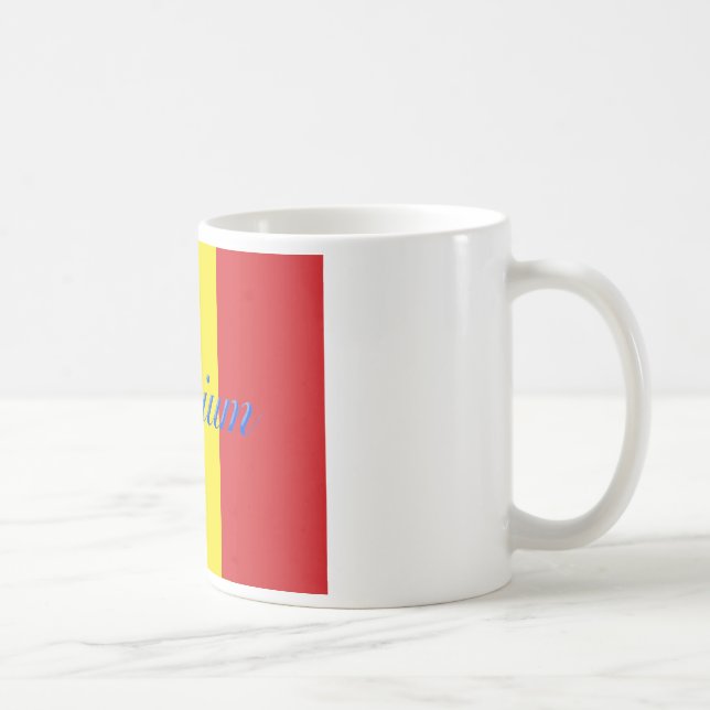 Taza De Café Bandera de Bélgica (Derecha)