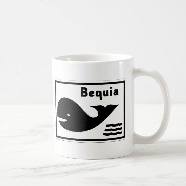 Taza De Café Bandera de Bequia (Derecha)
