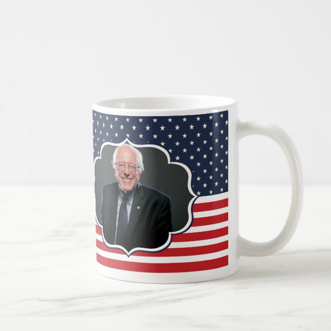 Taza De Café bandera de bernie sanders (Derecha)