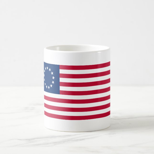 Taza De Café Bandera de Betsy Ross (Centro)