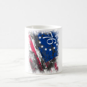 Taza De Café Bandera de Betsy Ross 1776 Patriótica 4 de julio