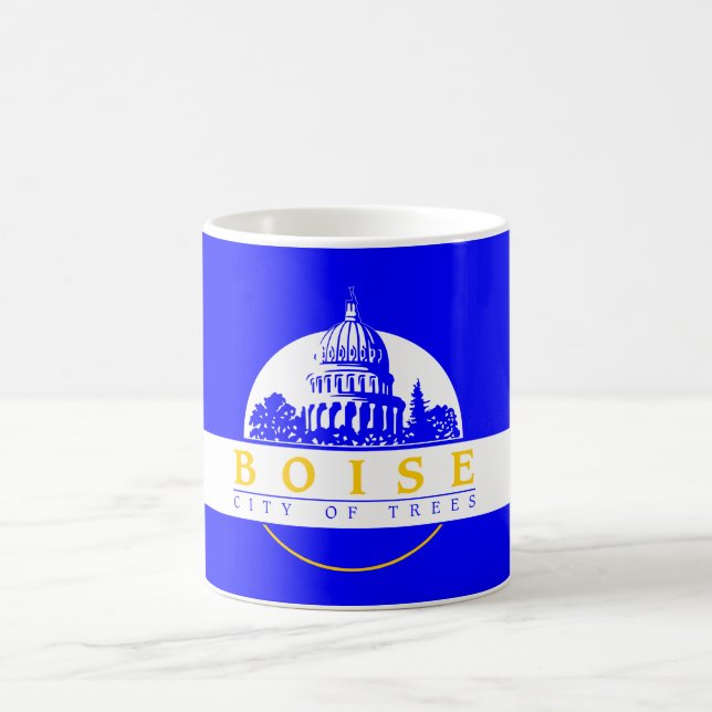 Taza De Café Bandera de Boise (ciudad de Idaho) (Centro)