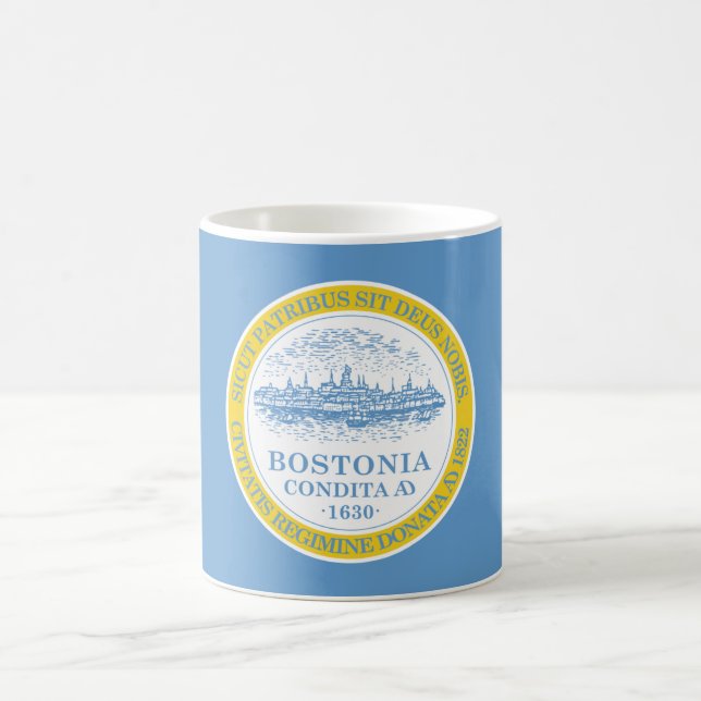 Taza De Café Bandera de Boston (Centro)