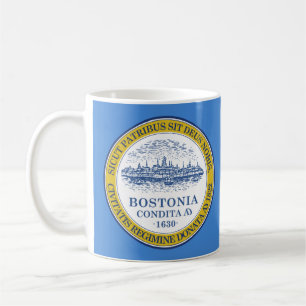 Taza De Café Bandera de Boston, Massachusetts