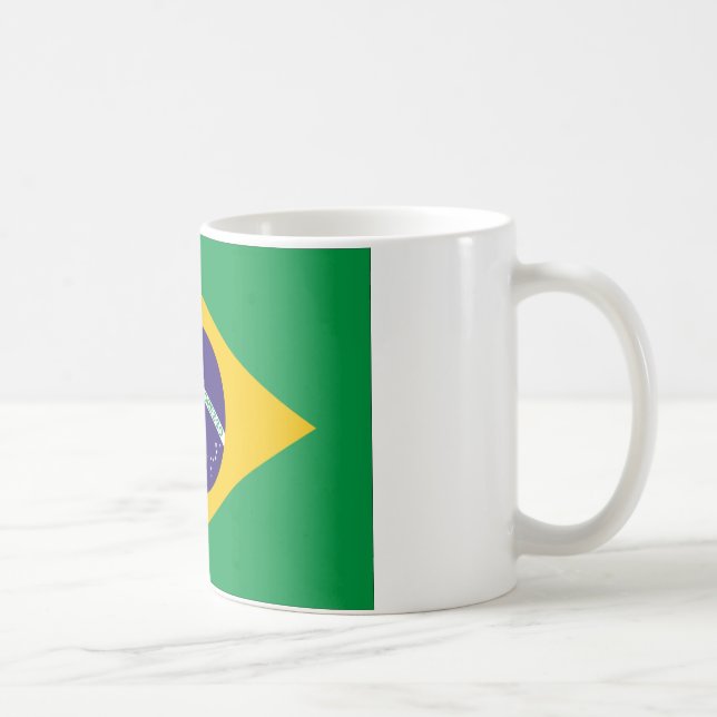 Taza De Café Bandera de Brasil (Derecha)