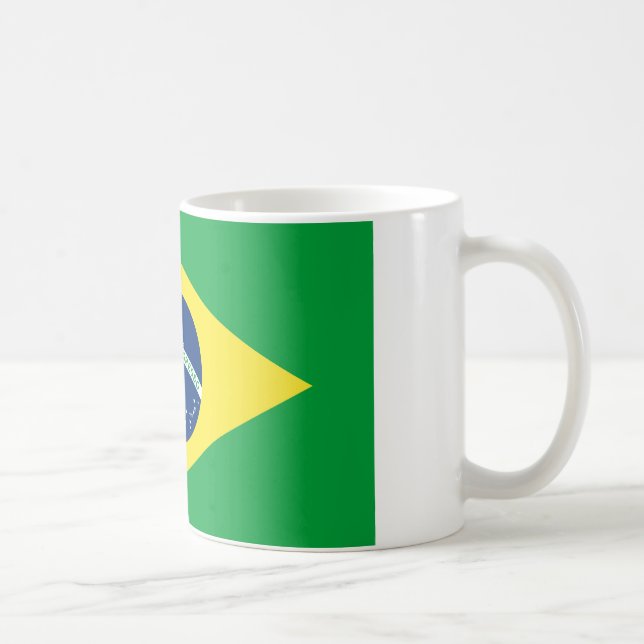 Taza De Café bandera de brasil (Derecha)