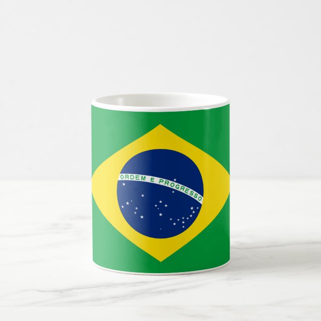 Taza De Café Bandera de Brasil (Brasil) (Centro)