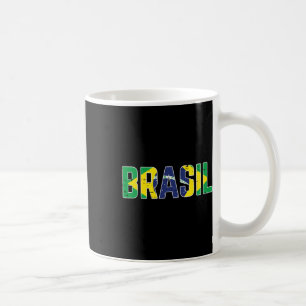 Taza De Café Bandera de Brasil Fanático de Fútbol Brasileño Hom