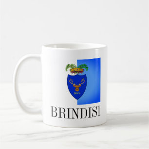 Taza De Café Bandera de Brindisi (Italia)