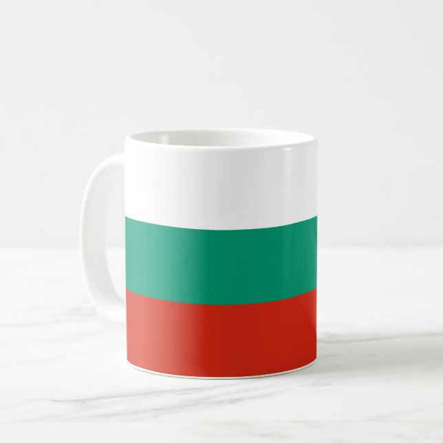 Taza De Café Bandera de Bulgaria (Anverso izquierdo)