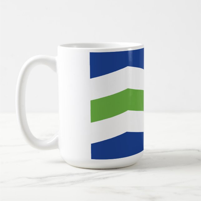 Taza De Café Bandera de Burlington, Vermont (Izquierda)