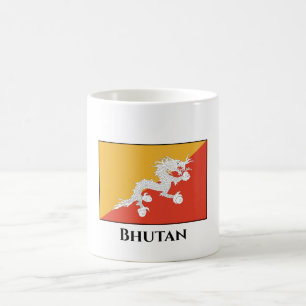 Taza De Café Bandera de Bután