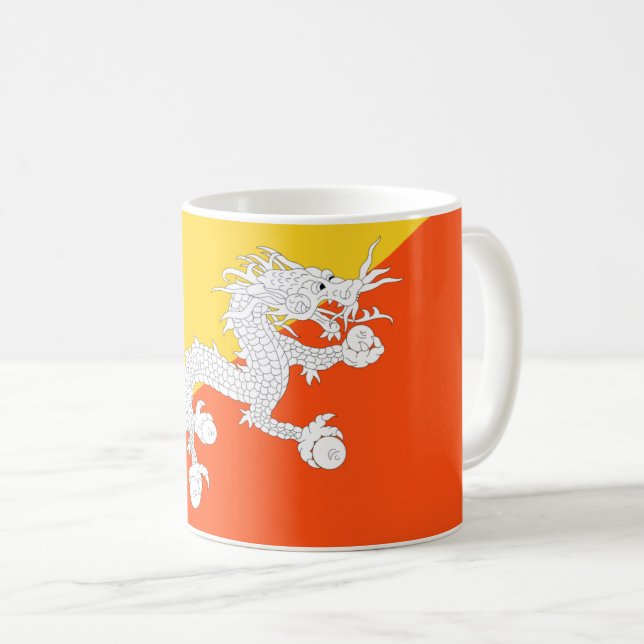 Taza De Café Bandera de Bután